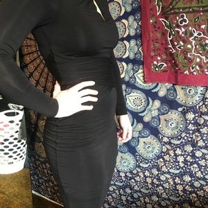 Black Venus Body Con Dress